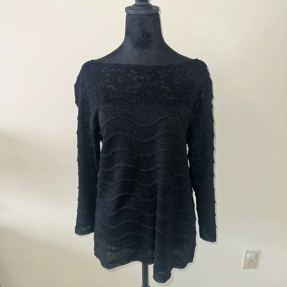 Black Lace Shirt from Ball of Cotton
